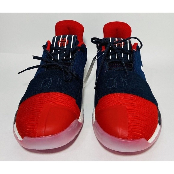 Adidas Mens James HARDEN VOL 3 Rockets 90s Jersey Blue Red White Mens 9 main image 2